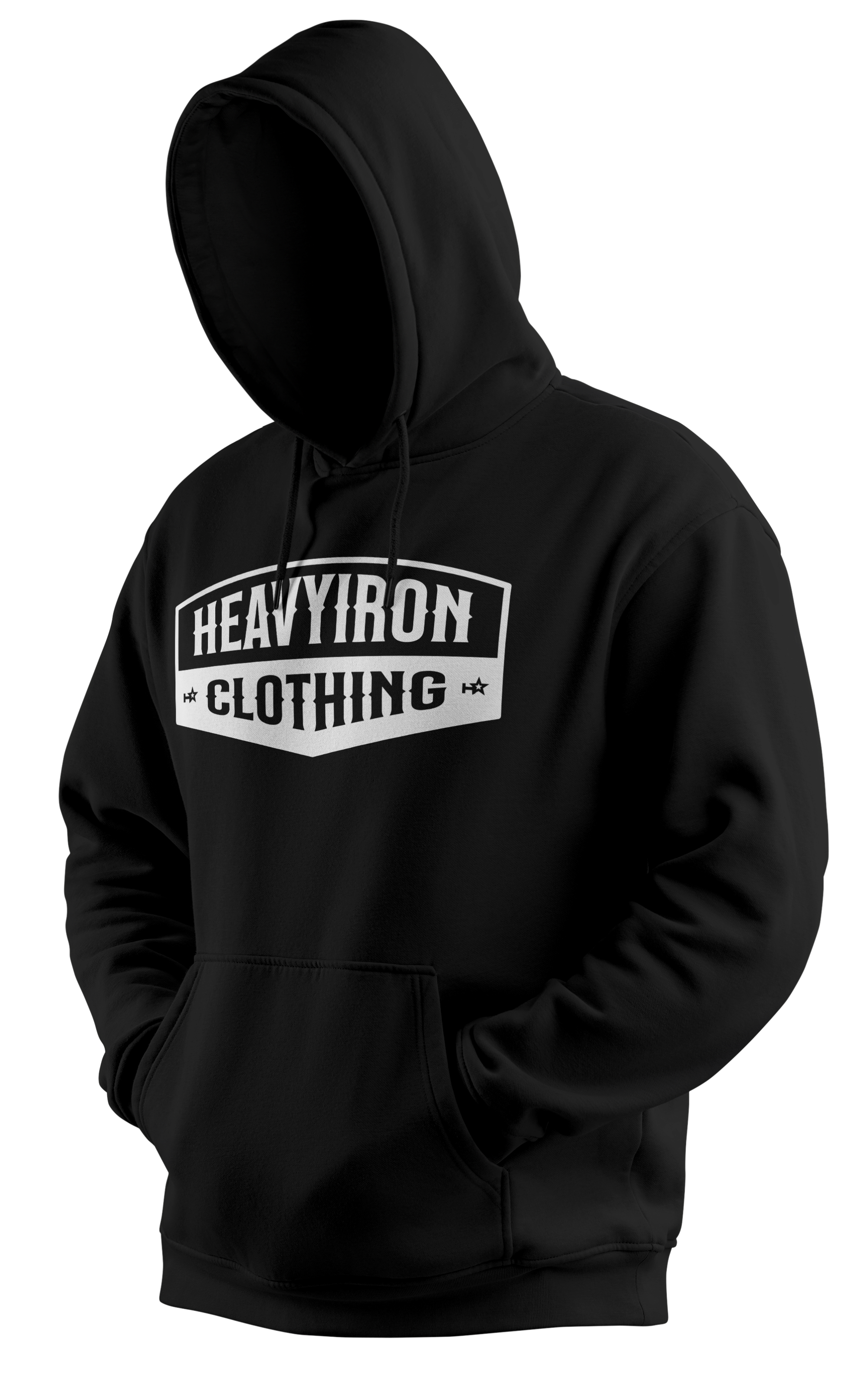 HEAVYIRON ALL WORK BODYBUILDING GYM HEAVYWEIGHT HOODIE BLACK