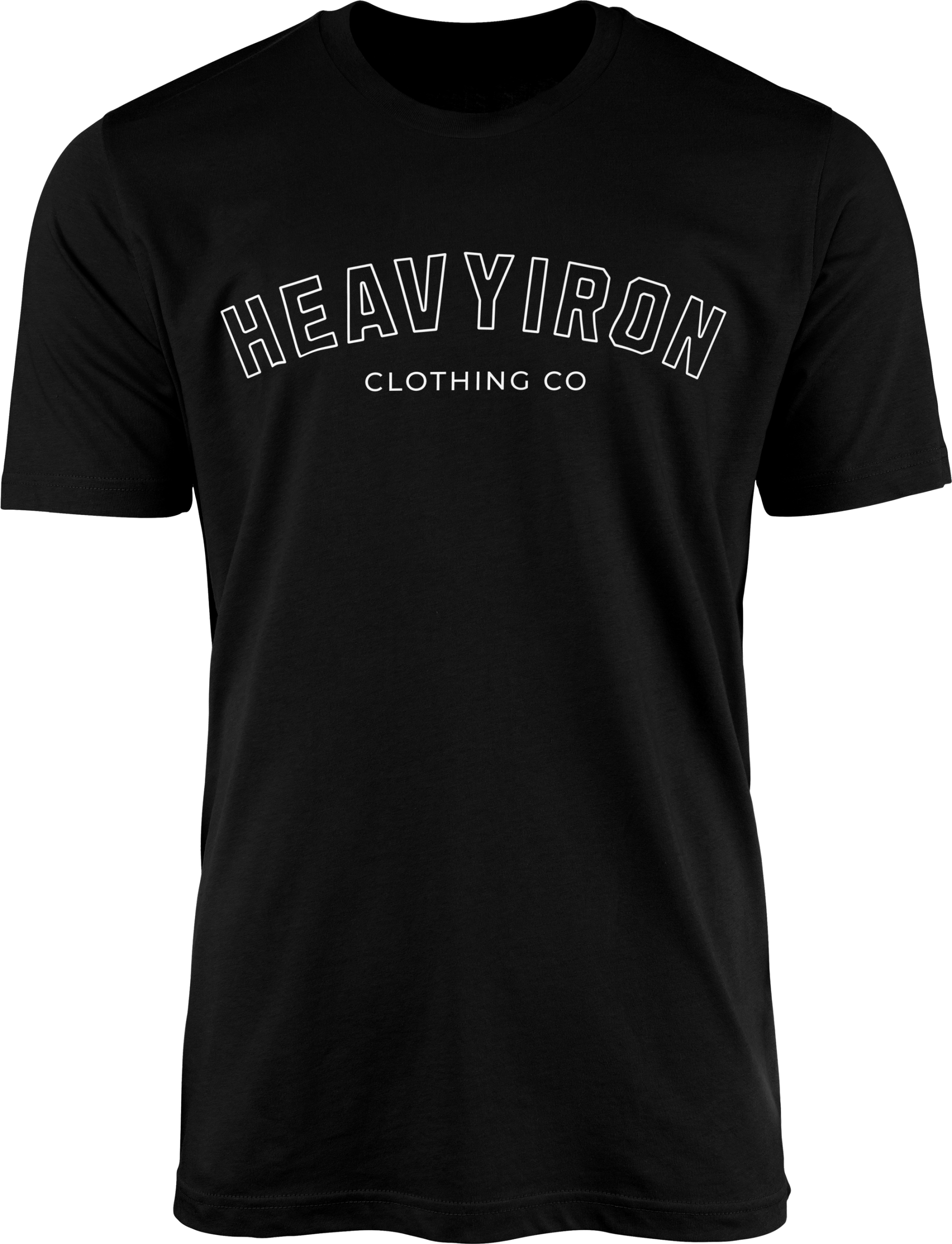 HEAVYIRON ATHLETIC ARC BODYBUILDING GYM SHIRT BLACK