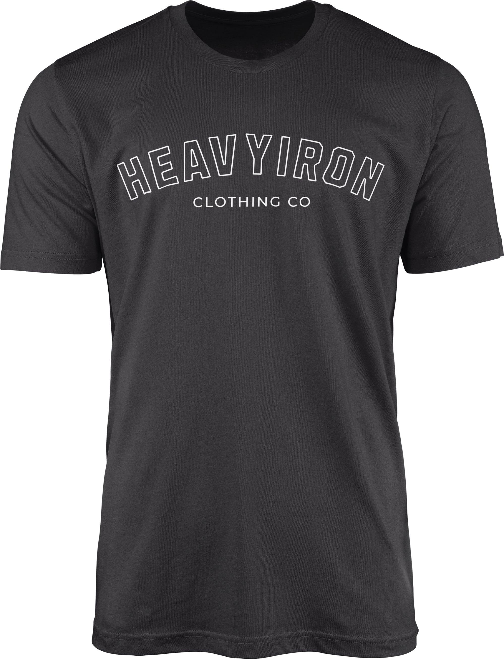 HEAVYIRON ATHLETIC ARC BODYBUILDING GYM SHIRT CHARCOAL